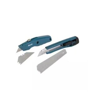 Anvil Snap and Retractable Utility Knife Set with Extra Blades